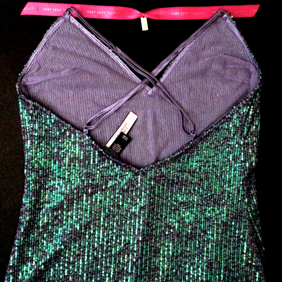 VICTORIA'S SECRET DRESS ROSE GOLD OR GREEN NWT S - Picture 7 of 11